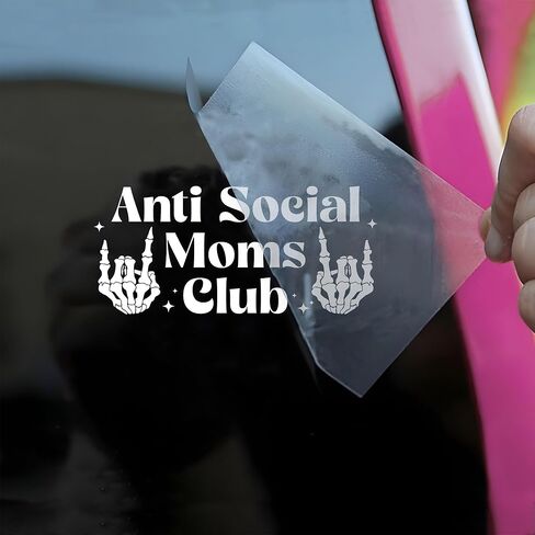 مكافحة الاجتماعية أمي نادي السيارات الشارات مضحك الهيكل العظمي اليد، الأم، الساخرة، الفكاهة نافذة السيارة الملحقات التأكيدات الفينيل للماء 6 بوصات الوفير هدية لأمي أبي صديق زميل العمل in Kuwait