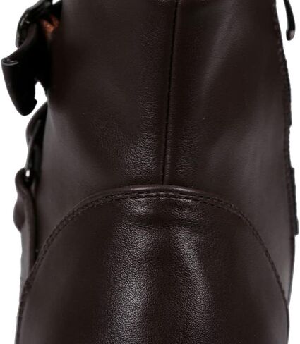 MGGMOKAY Men's Chelsea Boots Leather Shoes Casual Dress Ankle Boot With Buckle Side Zipper in Saudi Arabia