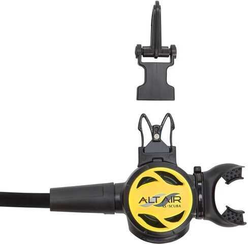 XS Scuba Alt Air Octopus - Black, Black Rubber in Saudi Arabia