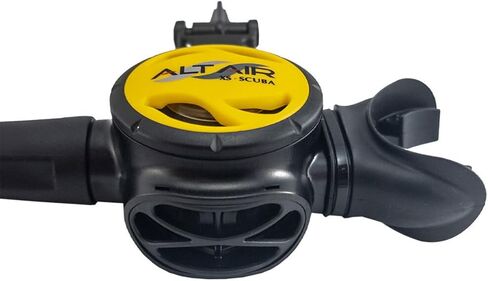 XS Scuba Alt Air Octopus - Black, Black Rubber in Saudi Arabia
