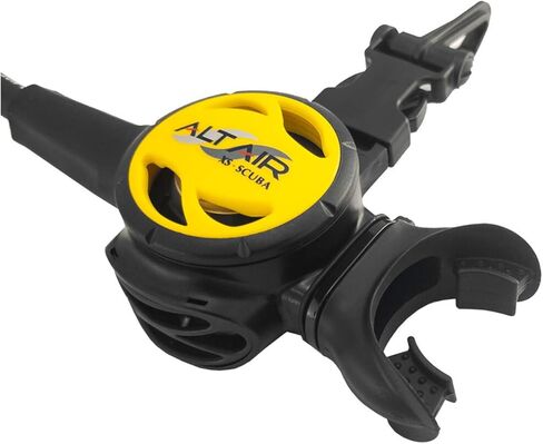 XS Scuba Alt Air Octopus - Black, Black Rubber in Saudi Arabia