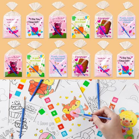 Easter Gifts for Kids, 24 Pack(192 PCS) Water Coloring Books with Goodie Bags Bulk for Easter Basket Stuffers Classroom Prizes School Activities Supplies Easter Crafts Toys Party Favors in Saudi Arabia