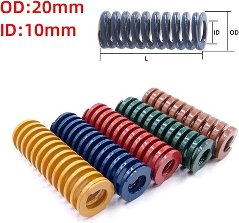 Cgshop-Compressed Spring For Car Trunk Tailgate Strut Support Rod Spring Shock Absorber Hydraulic Compression Buffer Spring, 1pc Good elasticity and more durable(20x10x75mm,Brown) in Saudi Arabia