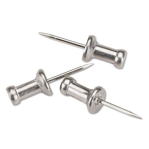 GEM CPAL4 Aluminum Head Push Pins, Aluminum, Silver, 1/2-Inch, 100/Box in Kuwait