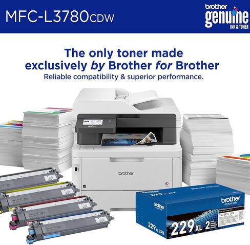 Brother MFCL3780CDW Digital Color All-in-One Laser Printer Bundle with Deco Gear CPS 26 Month Protection Pack, Tech Smart USA Printer Essentials, Deco Essential 6FT Printer Cable and HDMI Cable in Saudi Arabia