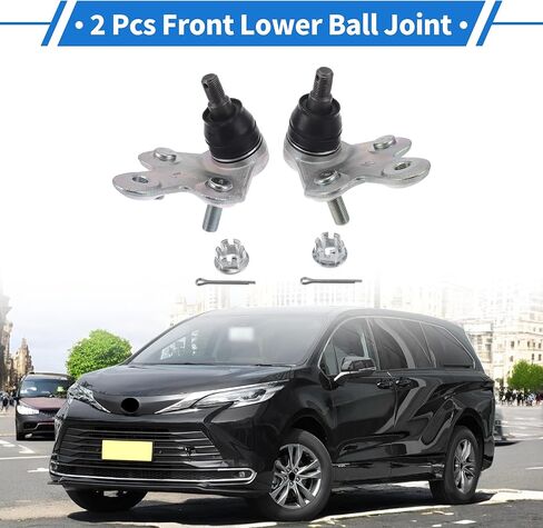 2 Pcs Front Lower Ball Joints for Toyota Sienna 2011-2020 Suspension Ball Joint Kit No.4334049015/4333009800 in Saudi Arabia