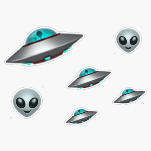 Magnet UFO Alien Magnetic Vinyl Sticker 5" in Saudi Arabia