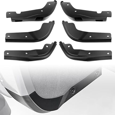 طقم رفرف الطين الأمامي والخلفي بدون حفر متوافق مع 2019-2025 جي إم سي سييرا 1500، أغطية سبلاش شيلد لإزالة الإطارات والحماية من جميع الأحوال الجوية in Kuwait