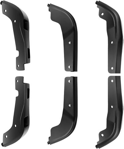 طقم رفرف الطين الأمامي والخلفي بدون حفر متوافق مع 2019-2025 جي إم سي سييرا 1500، أغطية سبلاش شيلد لإزالة الإطارات والحماية من جميع الأحوال الجوية in Kuwait