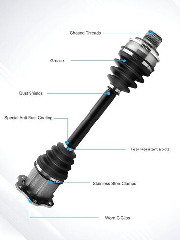 1 PCS 4M0407271 CV Axle Shaft Assembly For Audi Q7 2015-2022,Q8 2019-2020,Automatic Transmission,Front Left or Right,4M0407271D,18-213340,201531,18213340,NCV23023 in Saudi Arabia