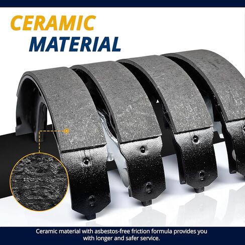 AUTOCLUB Brake Shoes Rear Set for 2006 2007 2008 2009 2010 2011 2012 2013 2014 2015 Honda Civic, 2010 2011 2012 2013 2014 Insight, 2009 2010 2011 2012 2013-2020 Honda Fit Brakes, Ceramic Replacement in Saudi Arabia