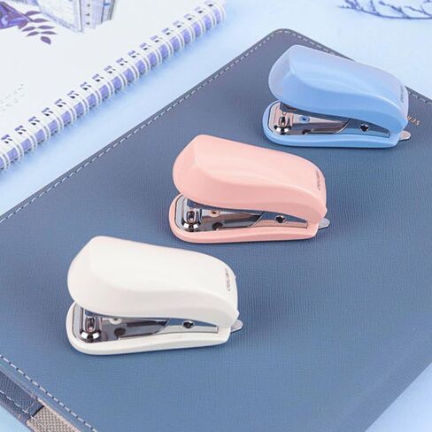 Blue Mini Stapler Set - Compact Desk Stapler with Staples for School, Office & Home, Practical Gift (Blue) in Saudi Arabia