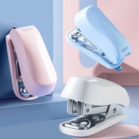 Blue Mini Stapler Set - Compact Desk Stapler with Staples for School, Office & Home, Practical Gift (Blue) in Saudi Arabia