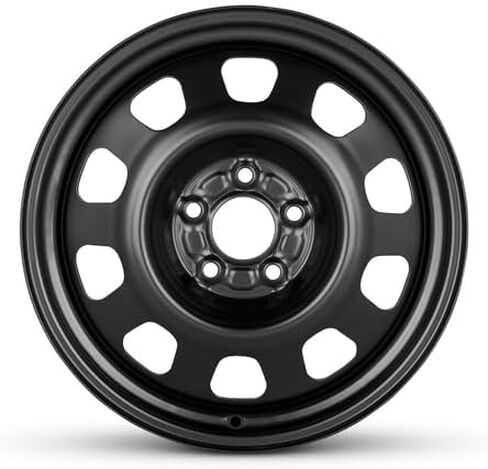 عجلة فولاذية بديلة مباشرة مقاس 17 × 6.5 بوصة من OEM لسيارة دودج كاليبر 2007-2012 5-114.3 ملم باللون الأسود مقاس 17 بوصة 5105032AB in Saudi Arabia