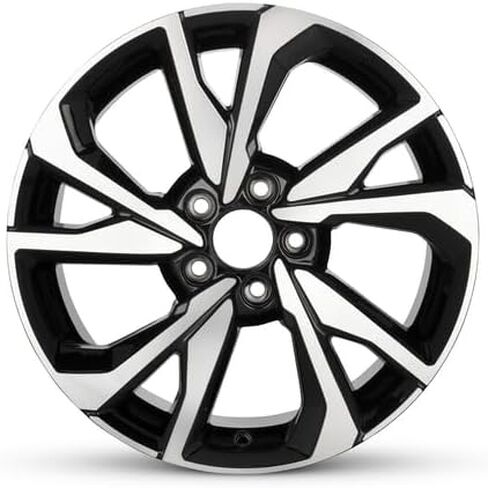 عجلة ألومنيوم بديلة جديدة مقاس 18x8 بوصة OEM مباشرة لسيارة Honda Civic 2017-2021 5-114.3 مللي متر حافة سوداء 18 بوصة 42700TBFA91 in Saudi Arabia