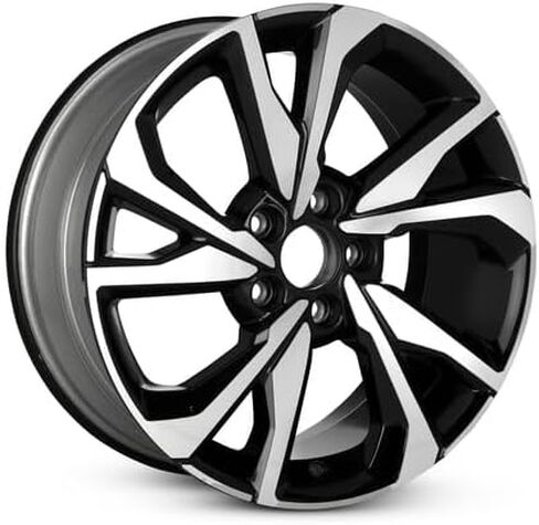 عجلة ألومنيوم بديلة جديدة مقاس 18x8 بوصة OEM مباشرة لسيارة Honda Civic 2017-2021 5-114.3 مللي متر حافة سوداء 18 بوصة 42700TBFA91 in Saudi Arabia