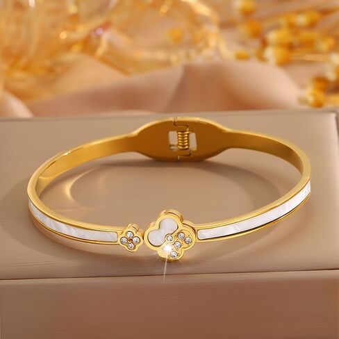 18K Gold Plated Butterfly Zircon Bracelet For Women Stainless Steel Bracelets Accessory in Saudi Arabia