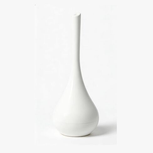 Ceramic Toilet Brush and Holder Set,Modern Cute Toilet Bowl Brush Creative White Unique Cleaning Brush Tool for Bathtub in Saudi Arabia