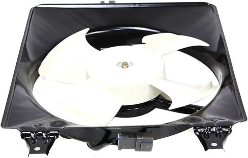 Replacement Radiator and A/C Condenser Cooling Fan Assembly Pair Set fits Honda Accord 2000-2001 4-Cyl 2.3L (Driver and Passenger Side) in Saudi Arabia