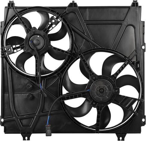 Radiator Cooling Fan Assembly Compatible with 2003-2006 for Kia for Sorento 3.5L, Black Radiator Fan Direct Fit Replacement for Engine Cooling Fan in Saudi Arabia