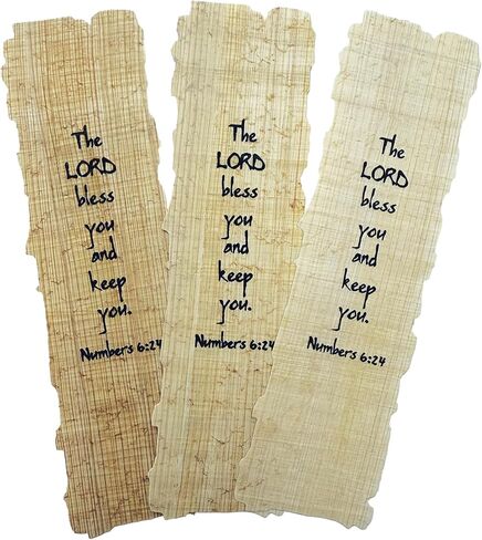 Papyrus Religious Bookmark - “The Lord Bless You and Keep You" - Christian Bible Verse Bookmark - Inspirational Religious Gift for Men & Women (3-Pack) in Saudi Arabia