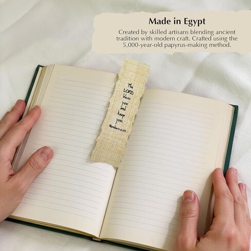 Papyrus Religious Bookmark - “The Lord Bless You and Keep You" - Christian Bible Verse Bookmark - Inspirational Religious Gift for Men & Women (3-Pack) in Saudi Arabia