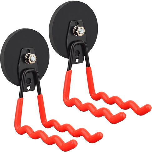 MUTUACTOR Utility Magnetic Hooks,1PCS Neodymium Magnet Garage Storage Hook Heavy Duty,2PCS Anti-slip Magnetic Hook Extension Cord for Organizer Impact Drilling Drivers Electric Cable Line Garden Hoses in Kuwait