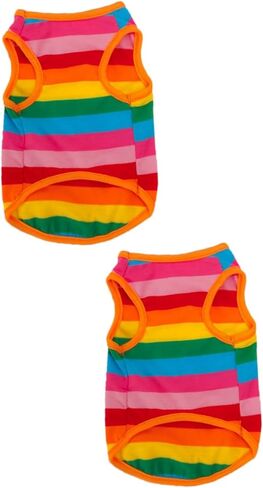 Live Aquarium Plants Dog Vest Summer Striped Shirt Dimensions Funky Dogs Clothes Car Fish Tank Decorations Blue Aquarium Gravel Shirts for Dogs Clothing Adorable Dog's Clothes Pet in Kuwait