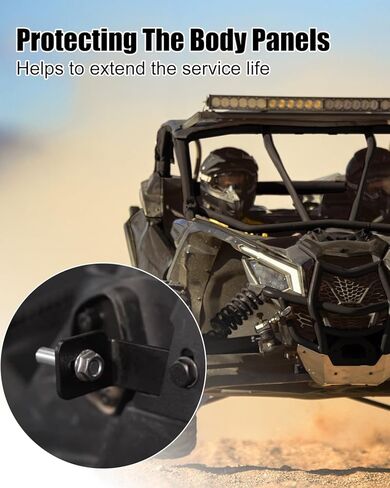 قطعتان من أشرطة تحديد الباب القابلة للتعديل مع مشبك بلاستيكي قابل للتعديل مناسب لـ Can-Am Maverick X3 2017-2023، من 6.8 بوصة إلى 8.5 بوصة in Saudi Arabia