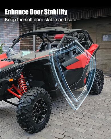 قطعتان من أشرطة تحديد الباب القابلة للتعديل مع مشبك بلاستيكي قابل للتعديل مناسب لـ Can-Am Maverick X3 2017-2023، من 6.8 بوصة إلى 8.5 بوصة in Saudi Arabia