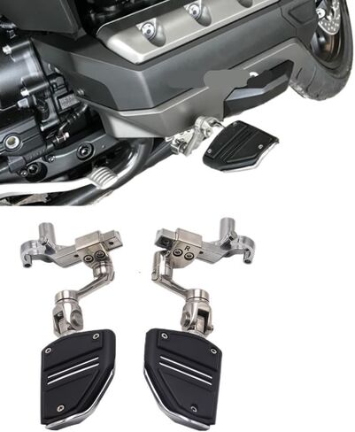 Motorcycle Foot Pegs Gold Wing 1800 3-Way Motorcycle Engine Guard Bar Cruise Pedal/Fit For Honda Goldwing Tour DCT Airbag 1800 F6B Adjustable Highway Peg(With Pedals) in Kuwait