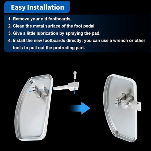 Motorcycle Front Foot Pedal for Honda Magna VF250/VT250/VF750 1994-2013 for Yamaha V-STAR DragStar XVS 400/600/650/650A 1998 for Yamaha Virago XV125 XV250 XV400 1994-2013 Black in Saudi Arabia