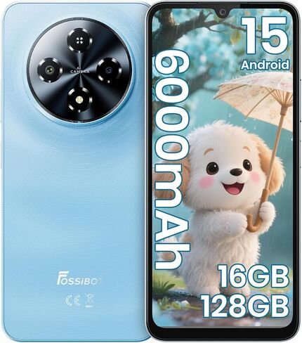 FOSSIBOT S3Pro Unlocked Phone, 6.67" AMOLED Curved Display+1.09'' Rear Display 4G Cellphone, Android 14 Phone,20GB+128GB/1TB,5000mAh Battery Smartphone,64MP+8MP+2MP Camera,Face&Fingerprint Unlocked in Kuwait