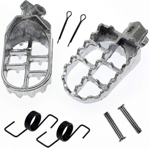 Silver Aluminium Foot Pegs Rest Footrest Footpegs XR50 XR50R XR70 XR70R XR80R XR100R CRF50 CRF50F CRF70 CRF70F CRF80 CRF80F ​CRF100F KLX110 Motocross 50cc 70cc 90cc 110cc 125cc 150cc Dirt Bike in Saudi Arabia