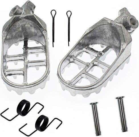 Silver Aluminium Foot Pegs Rest Footrest Footpegs XR50 XR50R XR70 XR70R XR80R XR100R CRF50 CRF50F CRF70 CRF70F CRF80 CRF80F ​CRF100F KLX110 Motocross 50cc 70cc 90cc 110cc 125cc 150cc Dirt Bike in Saudi Arabia
