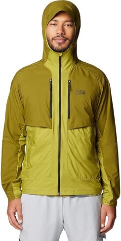 Mountain Hardwear, Kor AirShell Hybrid Hooded Jacket - Men's, Vetiver/Moon Moss, XL in Saudi Arabia