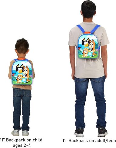 Bluey Backpack Set for Kids - Bundle with 11" Mini Backpack, Tote Bag, Stickers, More | Bluey Travel Bag Accessories for Boys and Girls in Saudi Arabia
