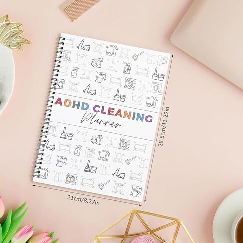 مخطط تنظيف ADHD، جدول التنظيف ومنظم قائمة المراجعة، مخطط تنظيف وتنظيم منزلي يومي أسبوعي شهري للبالغين والنساء والمراهقين in Kuwait