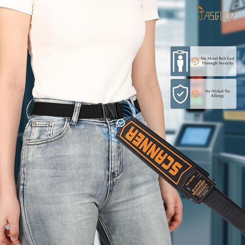 JASGOOD Women No Show Stretch Belt Flat Buckle Elastic Web Belt for Jeans in Saudi Arabia