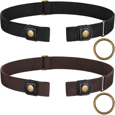 JASGOOD No Buckle Stretch Belt for Women and Men Invisible Elastic Waist Belts for Jeans Pants in Saudi Arabia