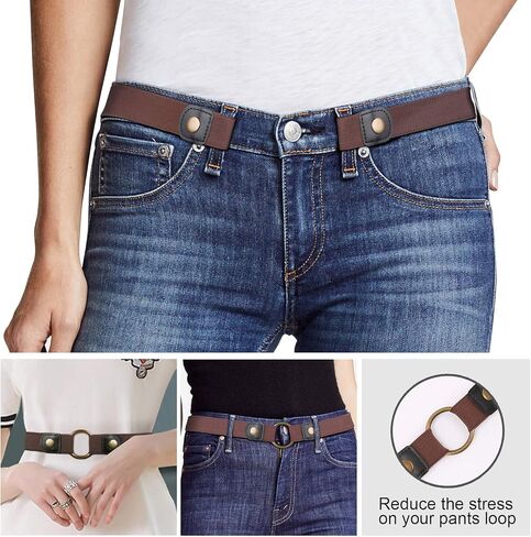 JASGOOD No Buckle Stretch Belt for Women and Men Invisible Elastic Waist Belts for Jeans Pants in Saudi Arabia