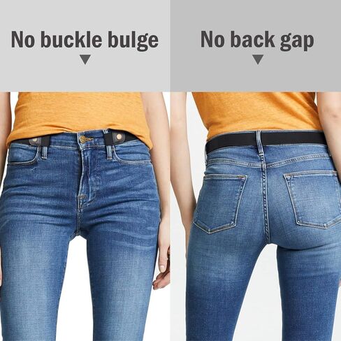 JASGOOD No Buckle Stretch Belt for Women and Men Invisible Elastic Waist Belts for Jeans Pants in Saudi Arabia