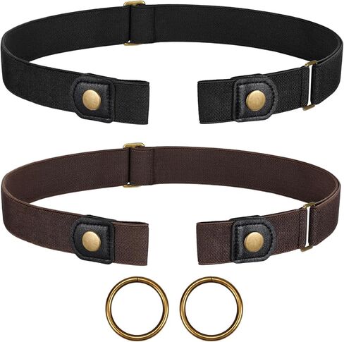 JASGOOD No Buckle Stretch Belt for Women and Men Invisible Elastic Waist Belts for Jeans Pants in Saudi Arabia