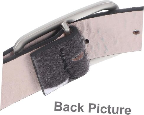 Pu Leather Belt Cows Pattern Imitation Horse Hair Fashionable Waist Belt in Saudi Arabia