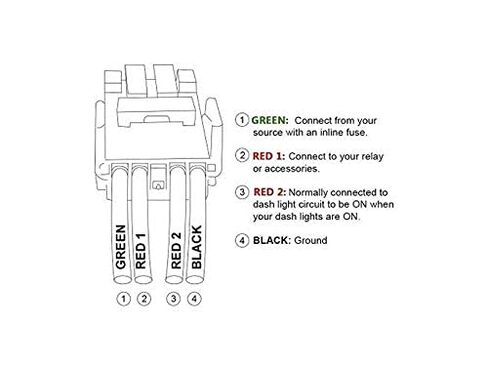 F Bomb - Push Switch with Backlit Symbol Backlight ON-Off with Connector Wire Kit Compatible with Toyota Tacoma Tundra 4Runner FJ Cruiser etc - Size 0.83 x 1.54 x 2.3 inches - Red in Saudi Arabia