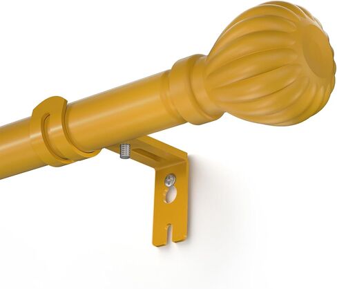 Metal Curtain Rods for Windows, 46-96 inch Cortineros Para Ventanas, Heavy Duty Metal Curtain Rod with Brackets in Saudi Arabia