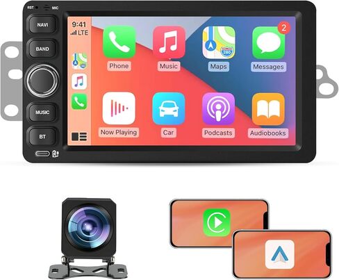 Junsun 4Core Car Radio Stereo for Chevy Chevrolet Silverado GMC SSR Tahoe 2003-2006,GMC Siera Yukon 2003-2006,Hummer H2 2003-2007 with Android 13 Wireless CarPlay Android Auto Backup Camera in Kuwait