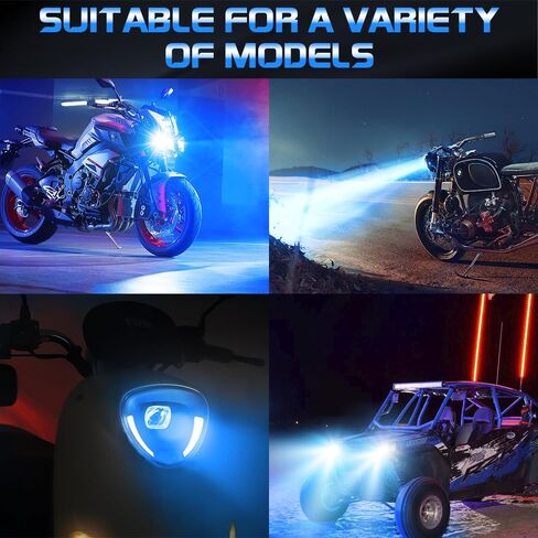 For Yamaha Bruin 250 350 2005-2006 H6 Xenon HID Hyper LED Fog Bulbs Lights,P15D H6M LED bulbs Motorcycle Bulbs 8000K Ice Blue,2pcs in Kuwait