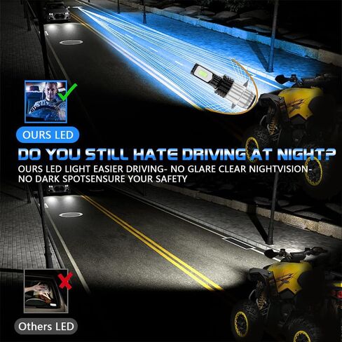 For Yamaha Bruin 250 350 2005-2006 H6 Xenon HID Hyper LED Fog Bulbs Lights,P15D H6M LED bulbs Motorcycle Bulbs 8000K Ice Blue,2pcs in Kuwait