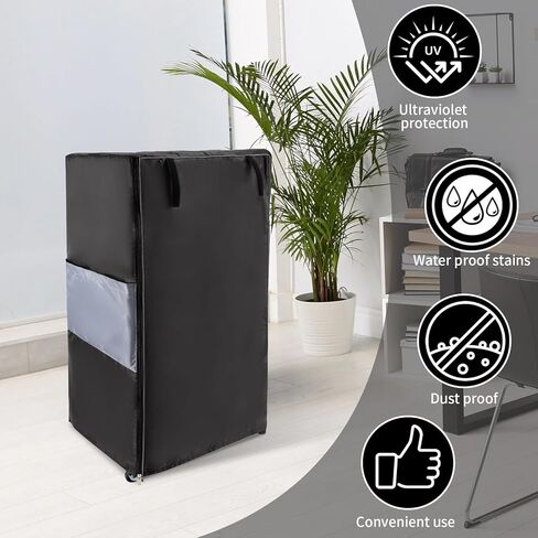 غطاء عربة المرافق، غطاء غبار واقٍ متعدد الوظائف للمطبخ في الهواء الطلق وعربات المكتب المتدحرجة وعربة قابلة للطي مع جيوب تخزين حميمة، هدايا للرجال والنساء 17 بوصة طول × 13 بوصة عرض × 31 بوصة ارتفاع in Kuwait